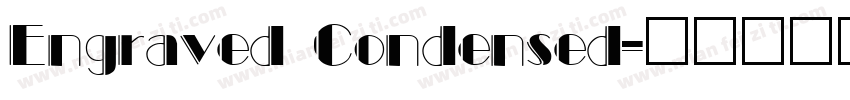 Engraved Condensed字体转换